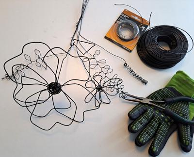 Wire flower bouquet workshop tools